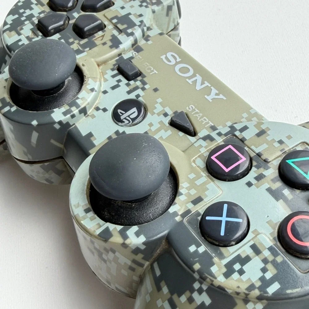 Sony DualShock 3 Controller PS3 Green Urban Camo Wireless Sixaxis